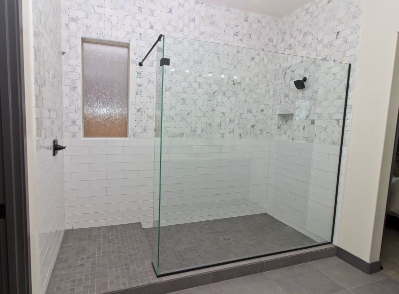 Open Concept Shower with Niches